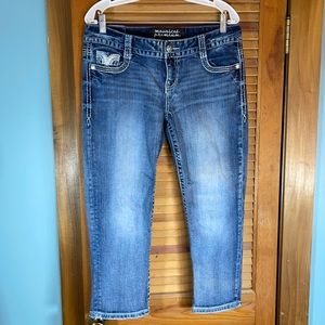 Maurice Premium Flex Fit Denim Capri Pants Sz:9/10